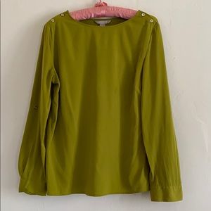 Chartreuse Banana Republic Blouse